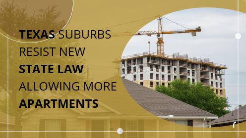 Texas Suburbs Resist New State Law Allowing More Apartments
